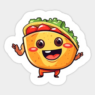 kawaii Taco T Shirt cute potatofood funny Sticker